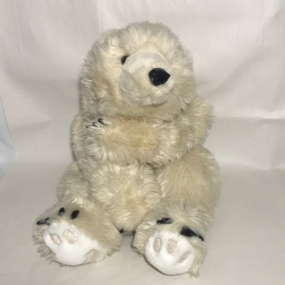 Ditz Designs by The Hen House Brand Teddy 26” Polar Bear Bear Hug Weighted Plush - Picture 1 of 9